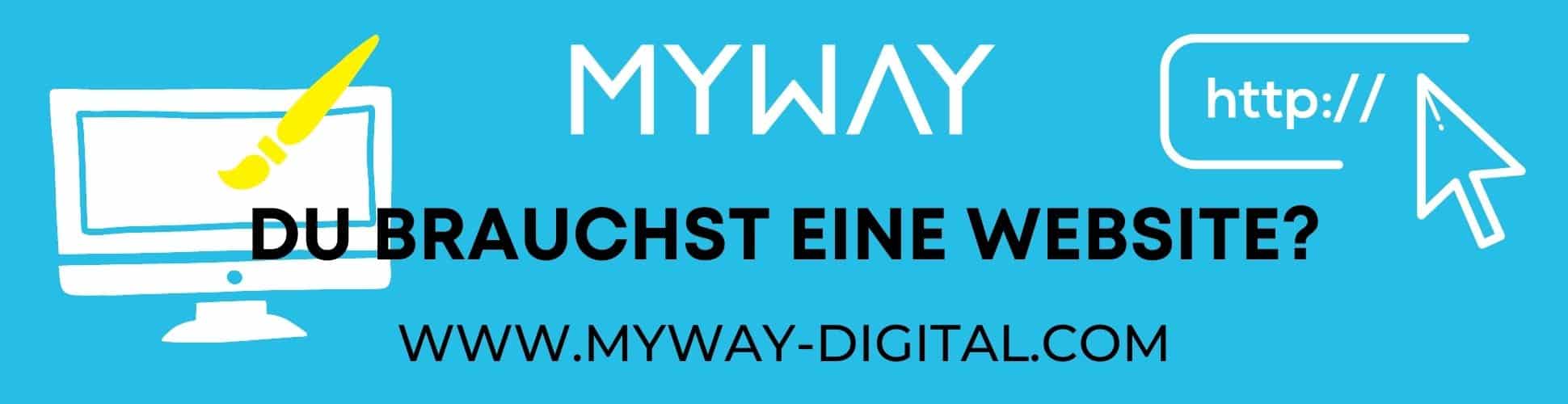 myway digital banner du brauchst eine website webdesign
