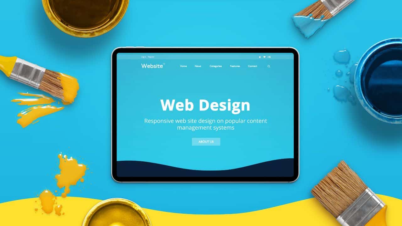 myway digital blog webdesign trends blau gelb tablet