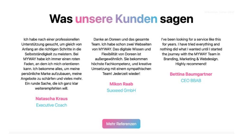 Kundenbewertungen auf der Homepage einbauen