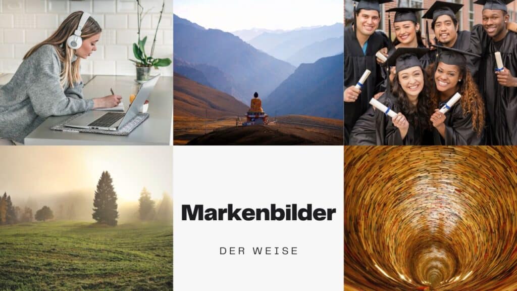 Collage der Markenbilder des Weisen Archetyps_Archetypen im Branding