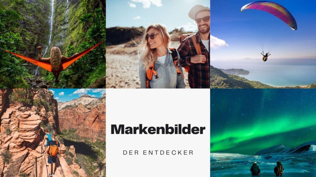 Markenbilder der Entdeckers-Archetypen im Branding